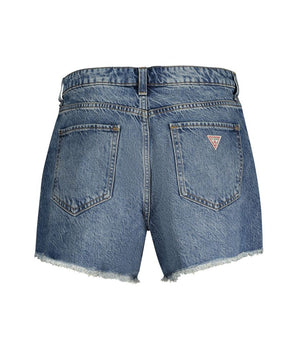 Guess Jeans Blue Cotton Short