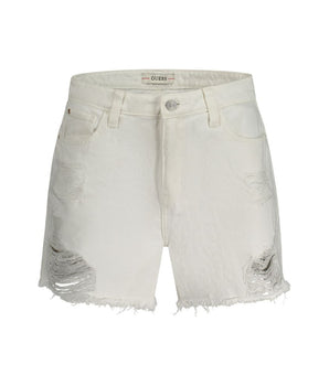 Guess Jeans White Cotton Short