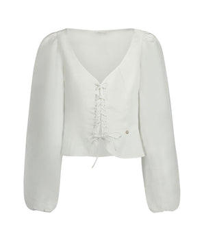 Guess Jeans White Linen Shirt