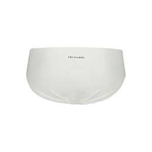 Trussardi White Elastane Swimwear