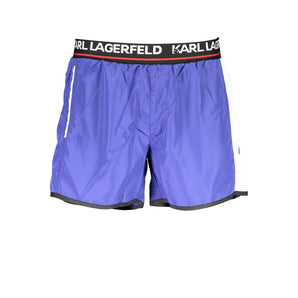 Karl Lagerfeld Blue Polyester Swimwear
