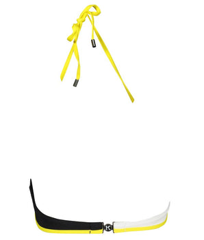 Karl Lagerfeld Black Elastane Swimwear