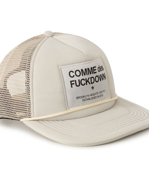Comme Des Fuckdown Beige Polyester Hat