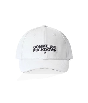 Comme Des Fuckdown White Cotton Hat