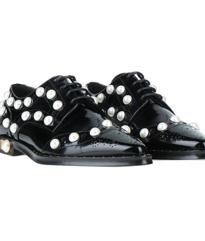 Dolce & Gabbana Black Leather Oxfords And Derby
