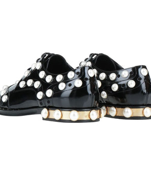 Dolce & Gabbana Black Leather Oxfords And Derby