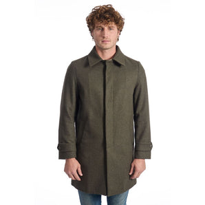 Roberto Pepe Luxury Green Wool Men's Jacket