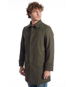 Roberto Pepe Luxury Green Wool Men Jacket