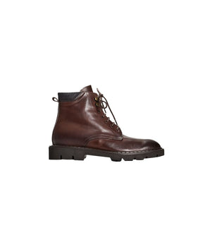 Roberto Pepe Luxury Brown Calfskin Men Boot