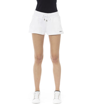 Just Cavalli White Cotton Women's Sweat Shorts