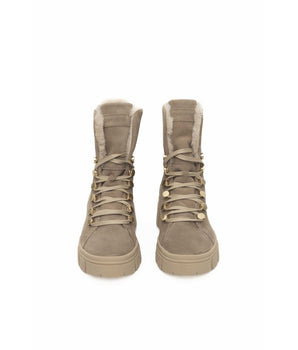 Cerruti 1881 Beige Leather Women Boot