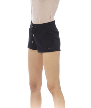 Just Cavalli Black Cotton Women Short Shorts