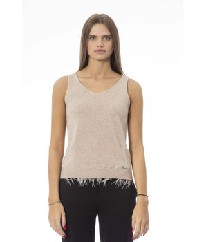 Baldinini Trend Beige Wool Women Top