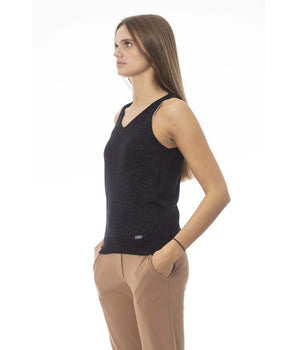 Baldinini Trend Black Fabric Tank Top