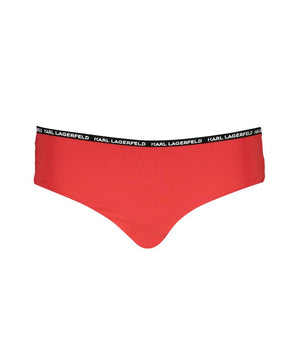 Karl Lagerfeld Red Elastane Swimwear