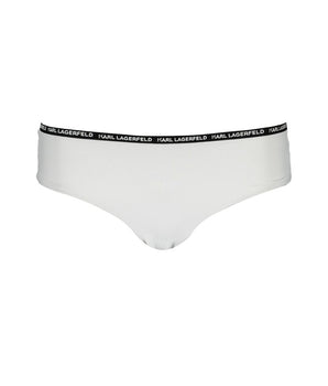 Karl Lagerfeld White Elastane Swimwear