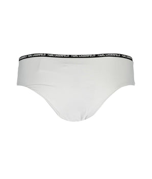 Karl Lagerfeld White Elastane Swimwear