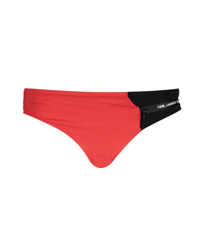 Karl Lagerfeld Red Elastane Swimwear