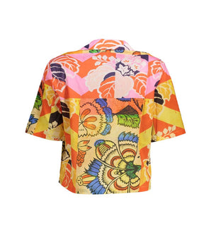 Desigual Yellow Cotton Shirt