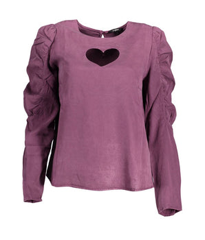 Desigual Purple Lyocell Shirt