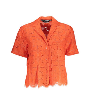 Desigual Orange Cotton Shirt