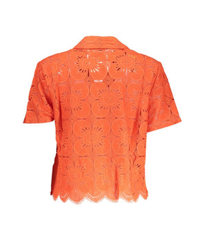 Desigual Orange Cotton Shirt