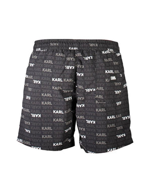 Karl Lagerfeld Black Polyester Swimwear