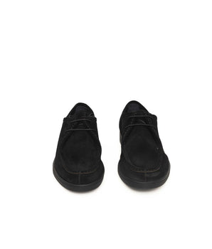 Cerruti 1881 Black Cowhide Men Derby Shoe