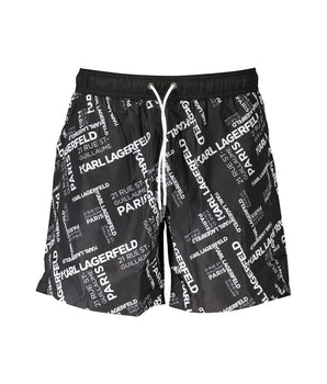 Karl Lagerfeld Black Polyester Swimwear
