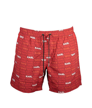 Karl Lagerfeld Red Polyester Swimwear