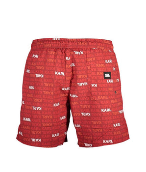 Karl Lagerfeld Red Polyester Swimwear