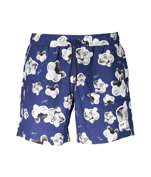 Karl Lagerfeld Blue Polyester Swimwear