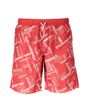 Karl Lagerfeld Red Polyester Swimwear
