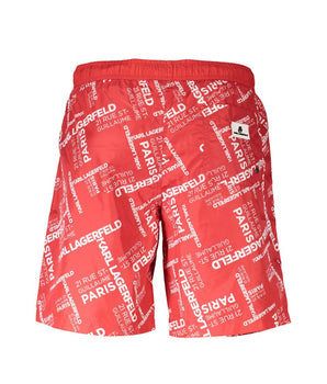 Karl Lagerfeld Red Polyester Swimwear