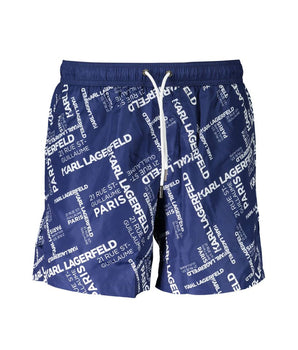 Karl Lagerfeld Blue Polyester Swimwear