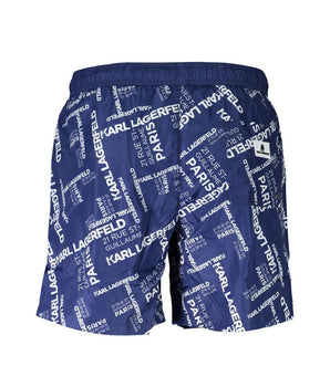 Karl Lagerfeld Blue Polyester Swimwear