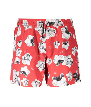 Karl Lagerfeld Red Polyester Swimwear