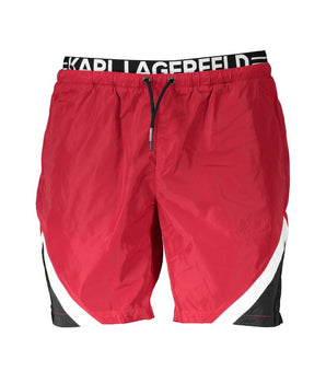 Karl Lagerfeld Red Polyester Swimwear