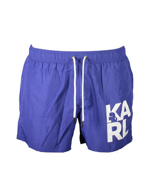 Karl Lagerfeld Blue Polyester Swimwear