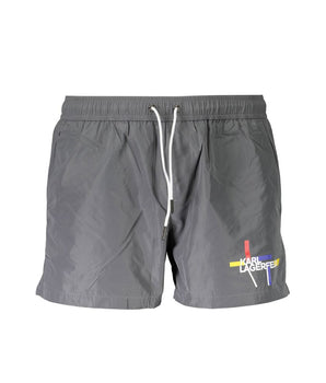 Karl Lagerfeld Gray Polyester Swimwear