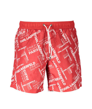 Karl Lagerfeld Red Polyester Swimwear