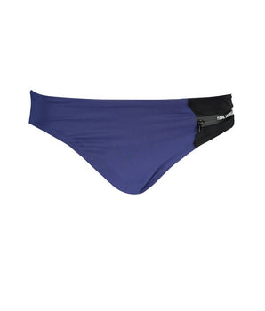 Karl Lagerfeld Blue Elastane Swimwear