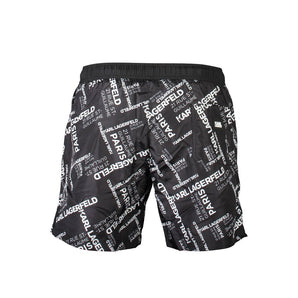 Karl Lagerfeld Black Polyester Swimwear
