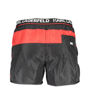 Karl Lagerfeld Black Polyester Swimwear