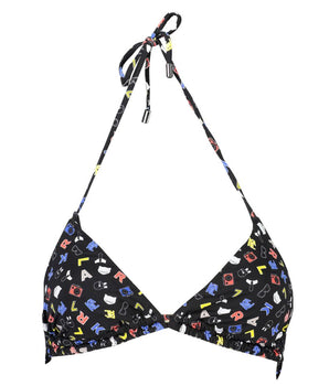 Karl Lagerfeld Black Elastane Swimwear