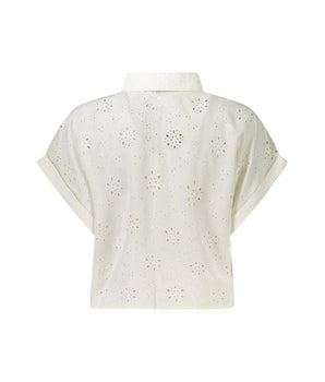 Guess Jeans White Lyocell Shirt