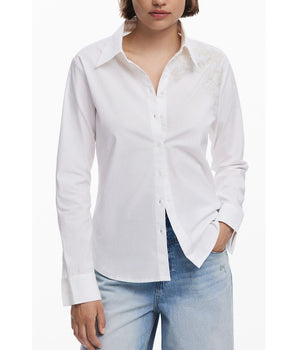 Desigual White Cotton Shirt
