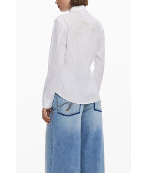 Desigual White Cotton Shirt