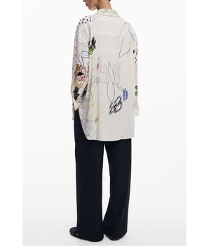 Desigual White Cotton Shirt