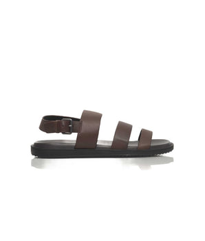 Cerruti 1881 Brown Cowhide Men Sandal
